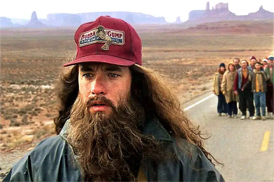 foto corsa di forrest gump che gli ha permesso di aumentare l'autostima